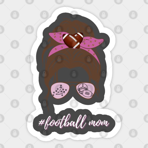 Pink Football Mom Sticker by Mind Your Tee